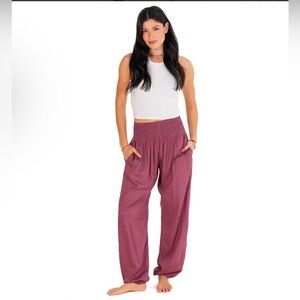 Lotus and Luna Harem Pants ~ Berry